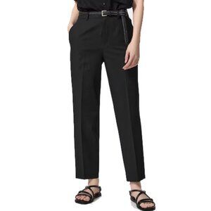 NWOT Uniqlo Smart Ankle Pants 2-Way Stretch S Black
